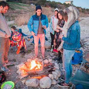Evening campfires are hard to beat!