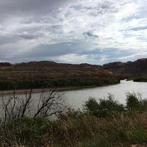 The road had beautiful views.