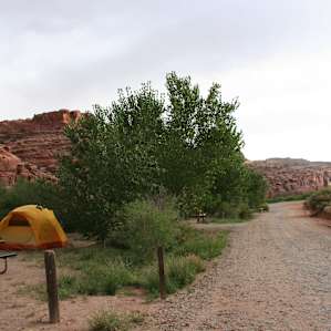 Our campsite.