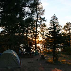 Our campsite, #10 was secluded and tucked perfectly above the lake, with a trail that lead down to it to photo taking in the morning.