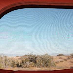 The view from the tent in the morning is spectacular.