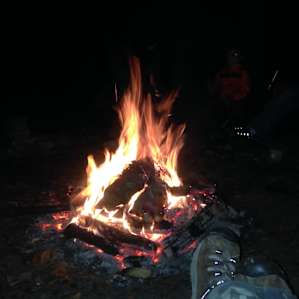 not much better than a campfire, by the lake, in the middle of a forest. pass the jar. ;-)