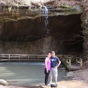 Waterfall at Marble Mine - the reward for a good hike.