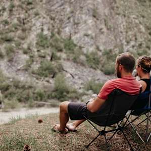 Perfect spot to sit, have a beer, and watch the flowing river