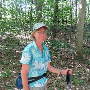 Enjoying a walk in the woods @ Greenfield State Park
