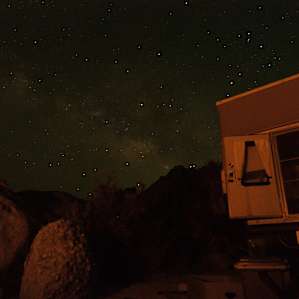Incredible stargazing out here. We caught the Milky Way.