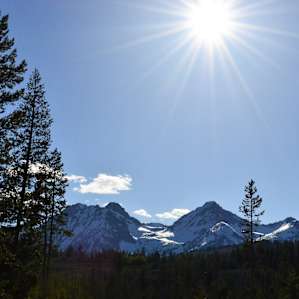 The Glacier in plain view from our camping site