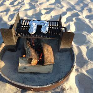 Grilling ring at every campsite.