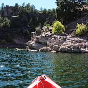 Renting kayaks is easy and pretty close to the campsite