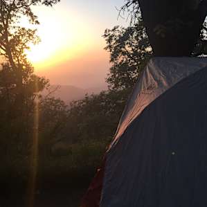View from campsite 8