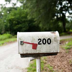 Look for the mailbox when arriving -- you'll check in at the house before being shown to your site.