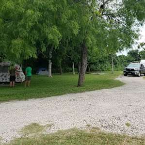 This is a view of one campsite that had two tents. If you want a campsite when you pull into the karankawa campground you want the sites on the right hand side it has a lot more shade! We stayed in 5 and other family in 3.