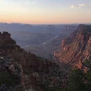 The view from the campground's short hiking trail