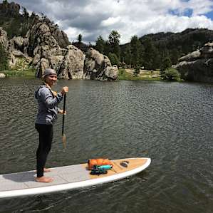Paddling the Beautiful Sylvan Lake.