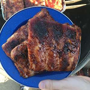 SIX HOUR slow cooked BBQ ribs. You need patience for this meal.