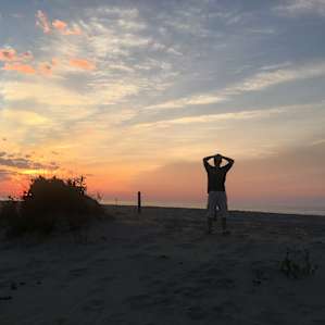 Enjoying the sunrise