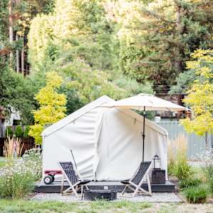 forest lodging canvas tent