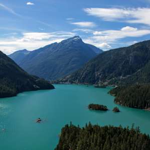 View from the Diablo Lake Vista Point.