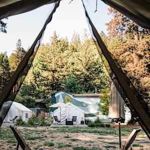 Cook dinner right outside your tent
