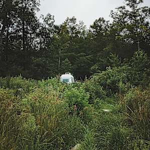 Our private campsite was lakeside.