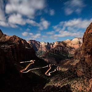 Night view from Canyon Overlook