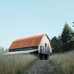 The barn located on the property.