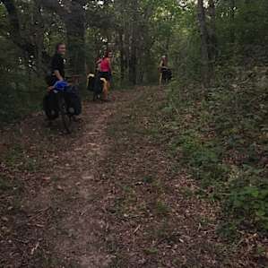 The hike in.