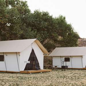 lodging canvas tent
