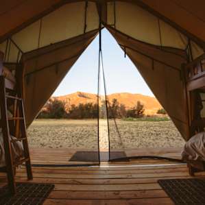 lodging canvas tent