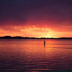 Most beautiful sunset on the bay