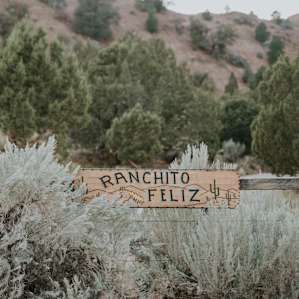 Ranchito Feliz! Small sign at the entrance, so keep a sharp eye out for it.