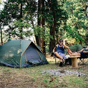 tent people lodging