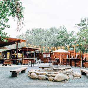 The communal kitchen and hang out area!