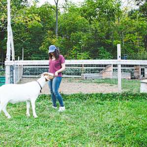 Making up with Sherman after the bag-munching incident :P