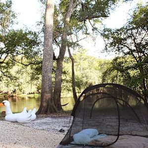 tent lodging water