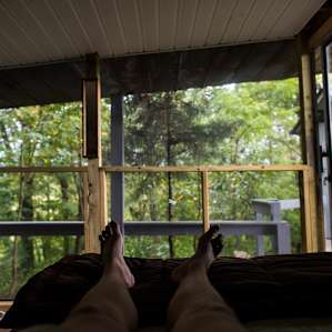 Hard to beat this view from the bed.