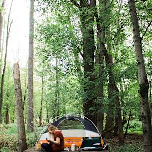 tent forest people