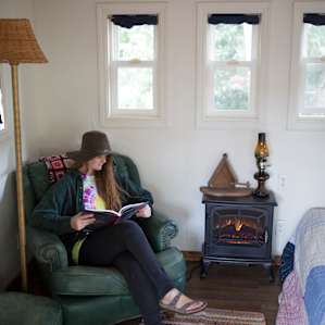 Cozy cabin.