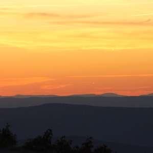 Sunset at a nearby overlook