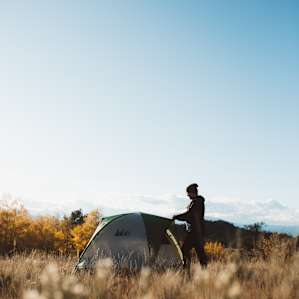 tent people lodging