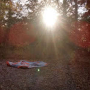 Setting up camp.