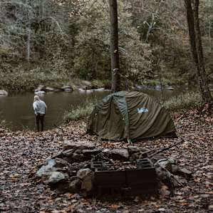 tent forest people