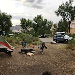Campsite in Green River Campground