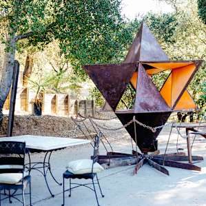 Owner is a sculptor and has several art pieces throughout the campsite