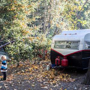 Vintage Trailer in Forest Falls