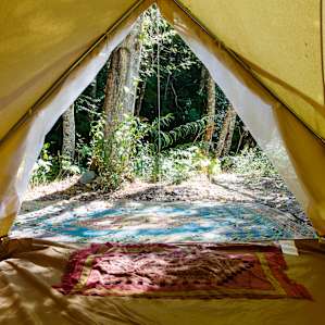 Enjoy any number of canvas tents.