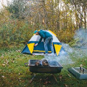 Literally the perfect place to pitch a tent! I chose the most secluded area!