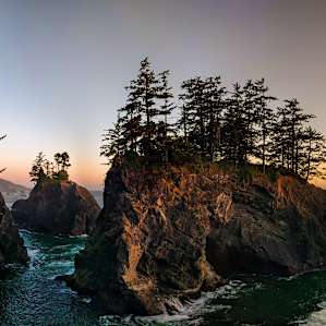 Sunset at Natural Arches