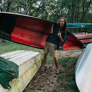 Ample canoes are around. Make sure you have communicated your desire to canoe so paddles will be available.