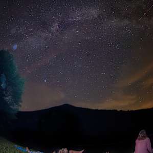 Star Gazing at the foot of our campsite